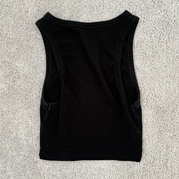 Black Ribbed Tank - Picture 3 of 4
